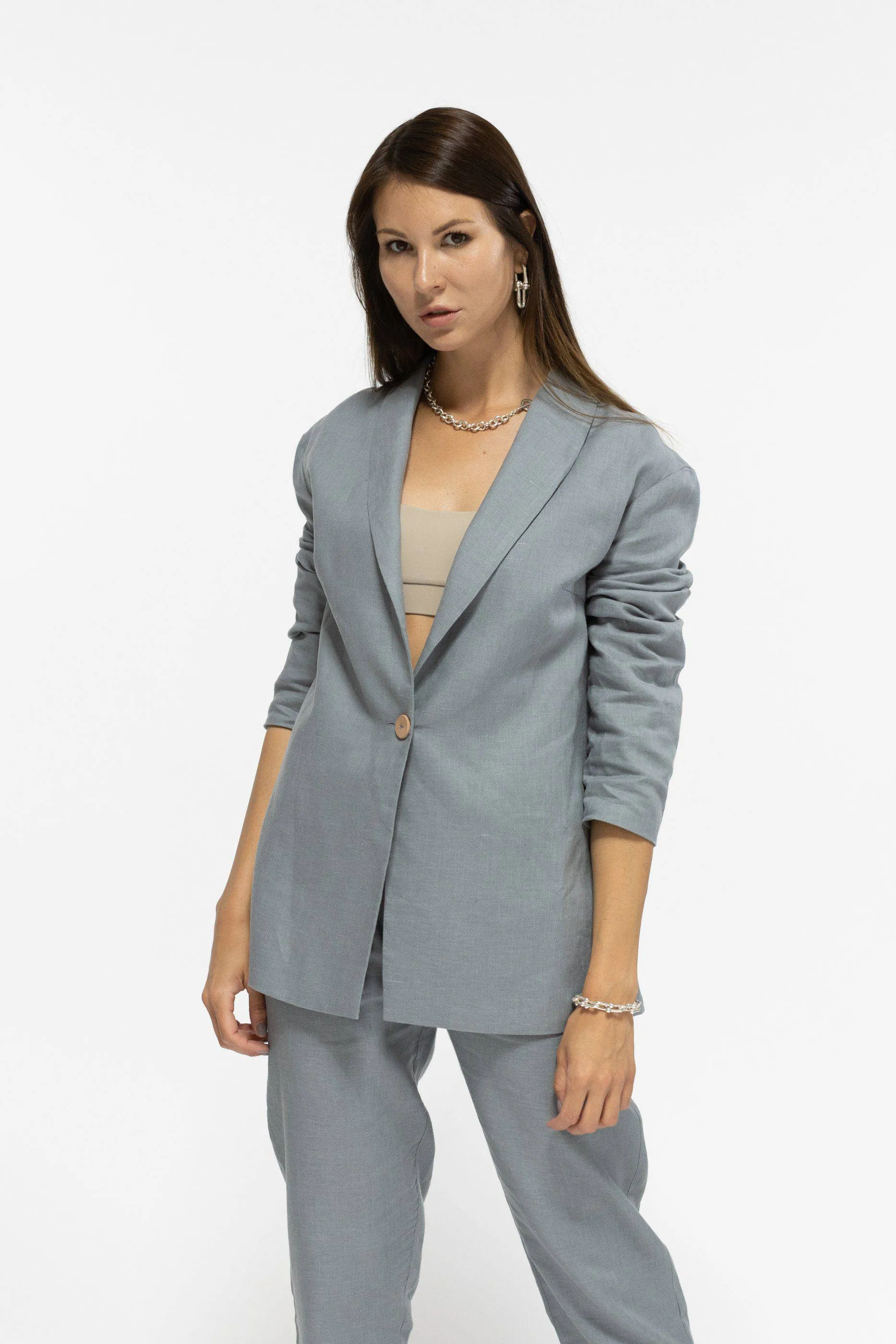 Casual Linen Suit