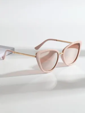 Cat Eye Sunglasses - Baby Pink