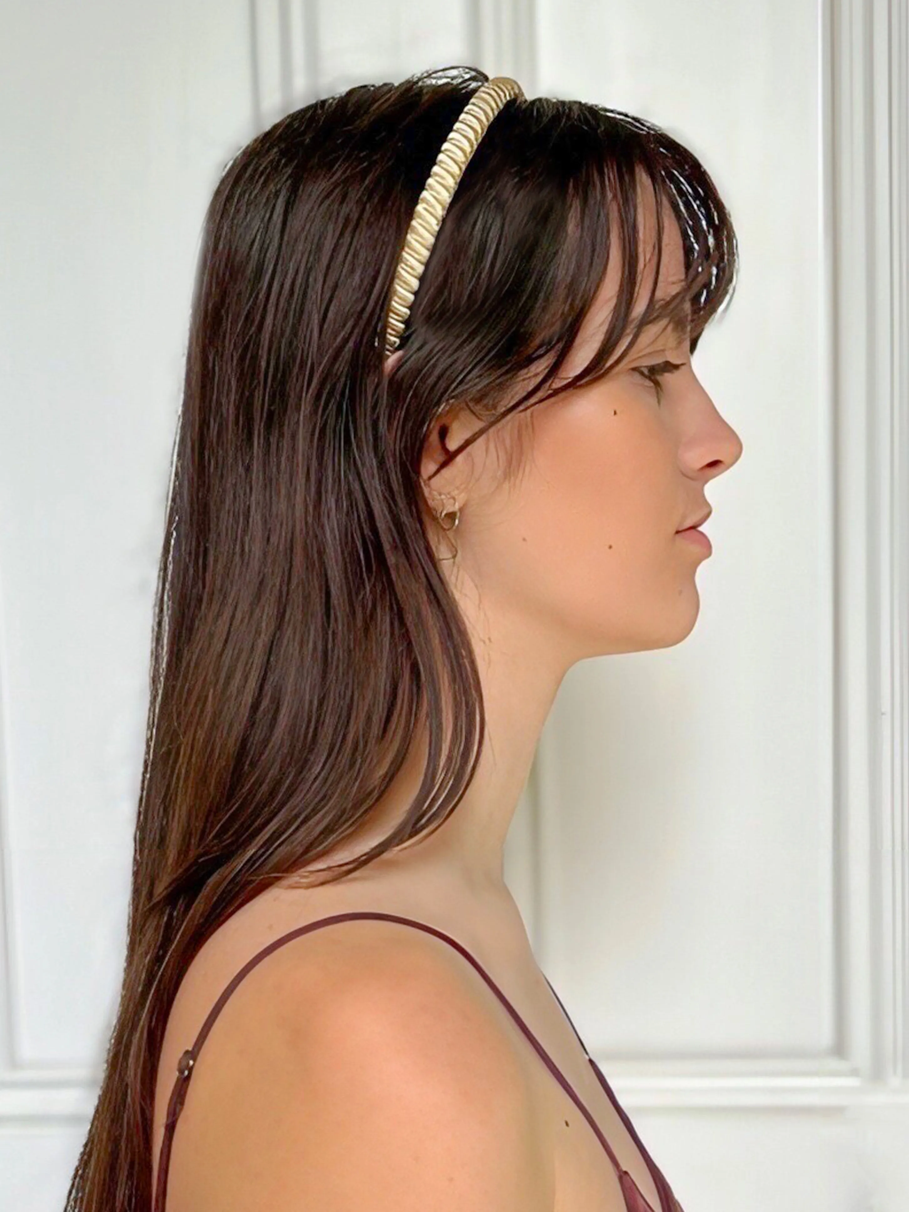 Celine 1 cm Blue Headband