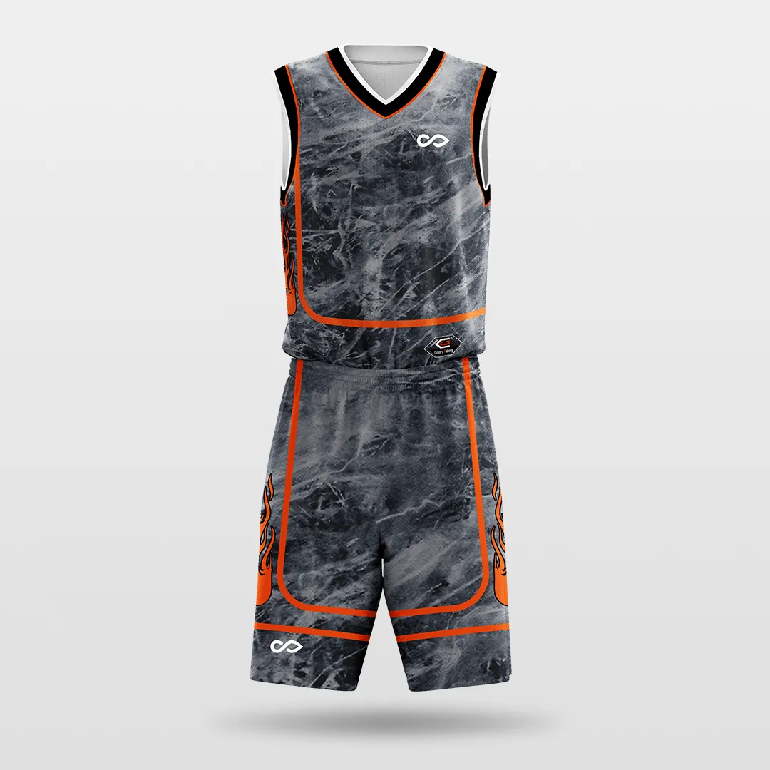 Cement- Customized Sublimated Basketball Set