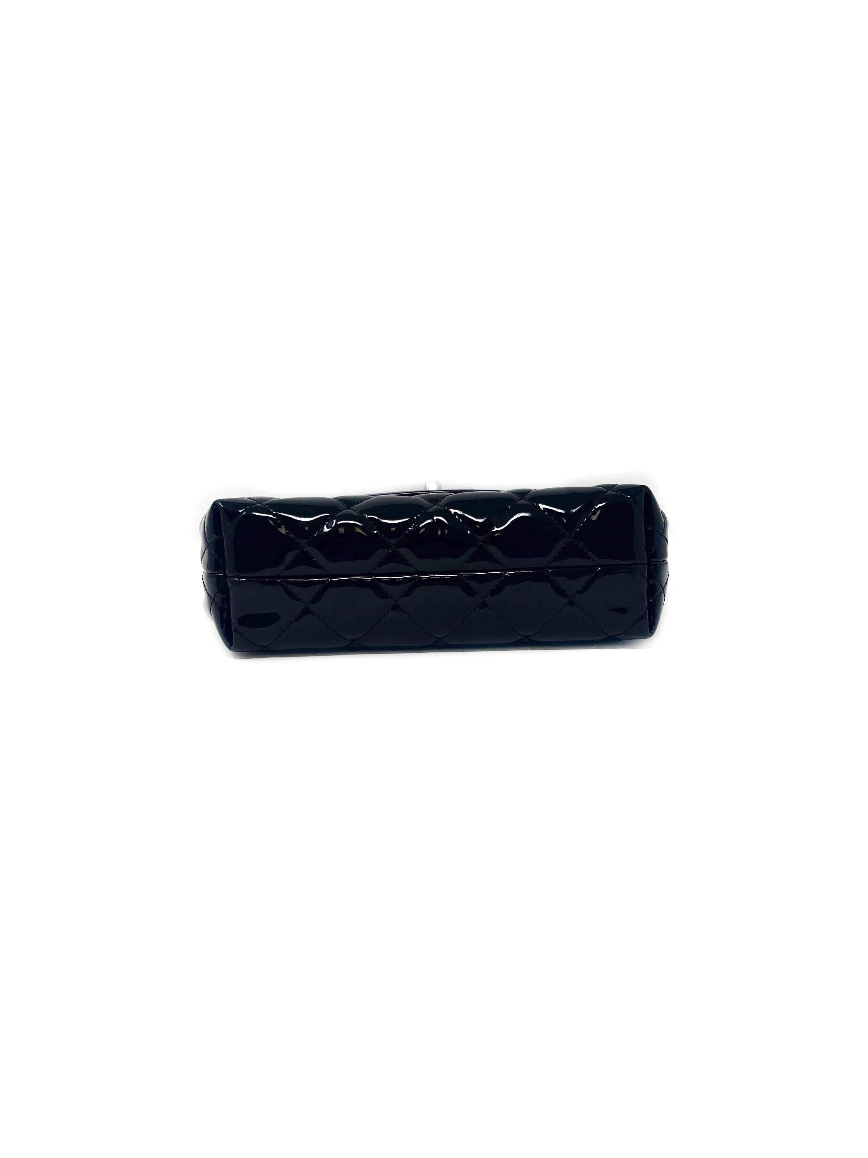Chanel '14-'15 Quilted Patent Leather Mini Flap Crossbody