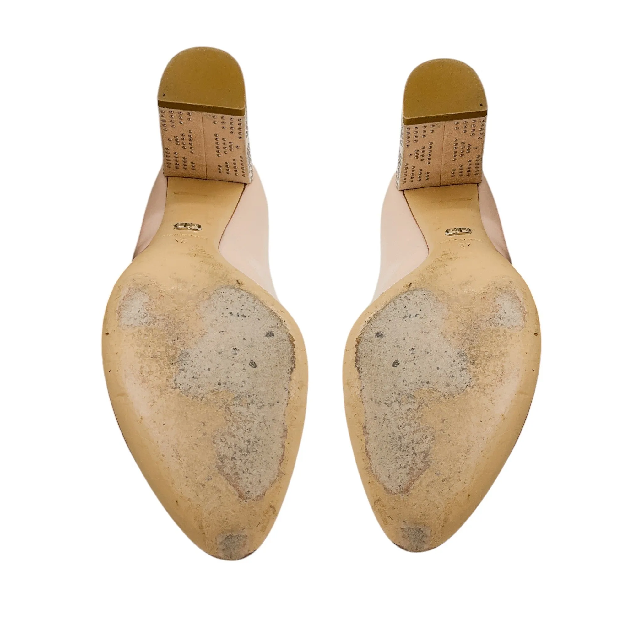 Christian Dior Rose Poudre Patent Calfskin Pumps