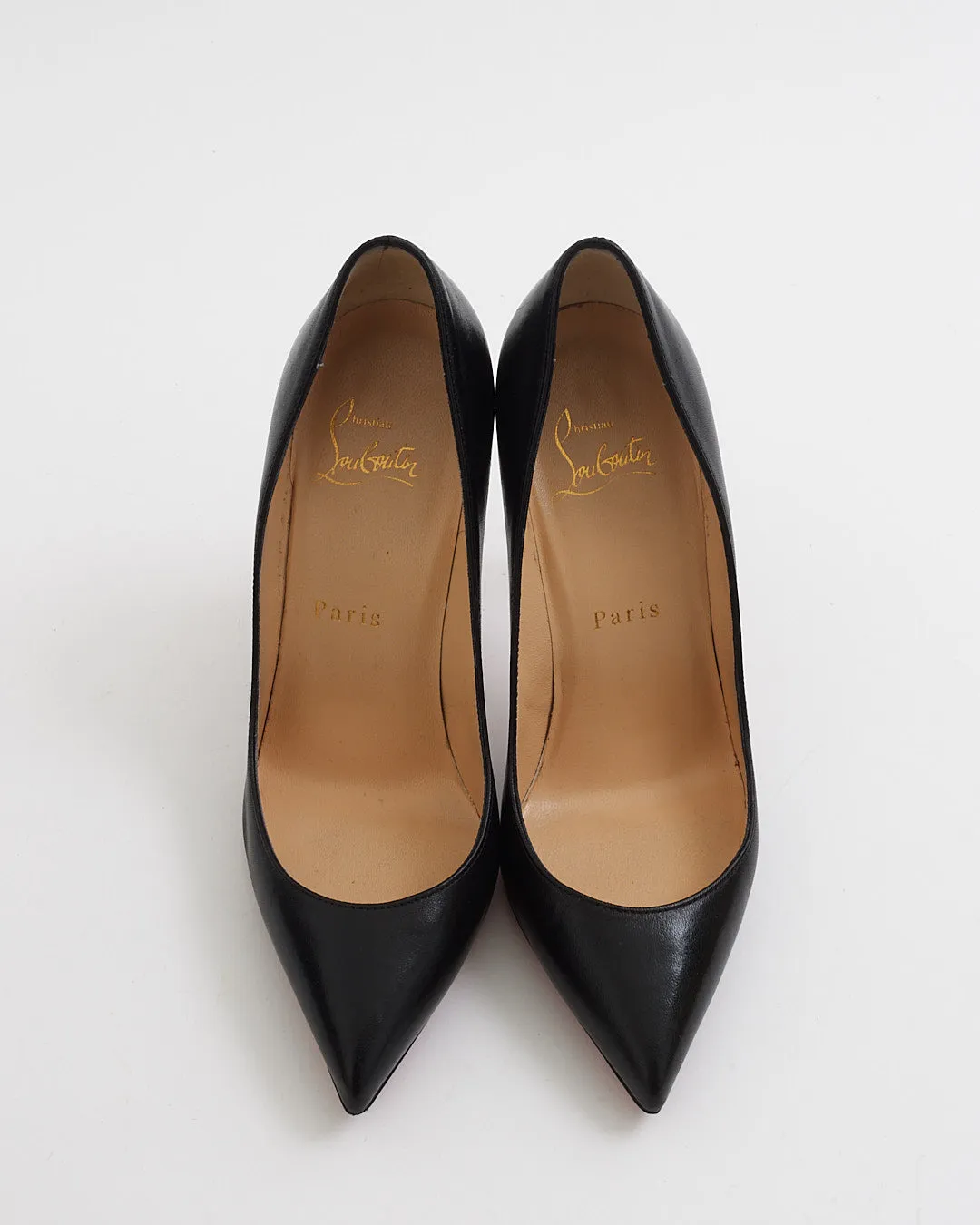 Christian Louboutin Black Leather So Kate 120mm Pumps - 36.5