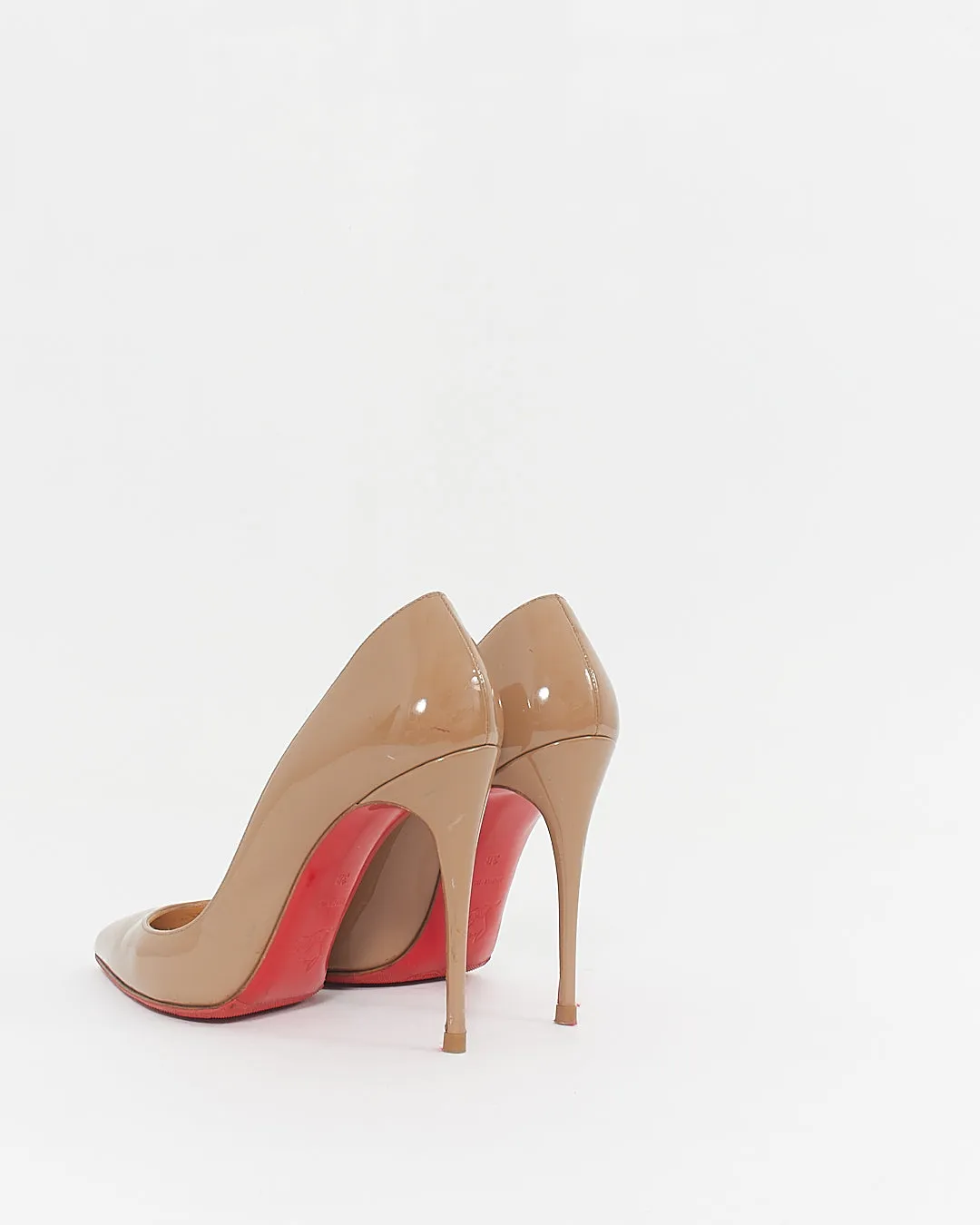 Christian Louboutin Dark Beige Patent Leather So Kate 120mm Pumps - 38