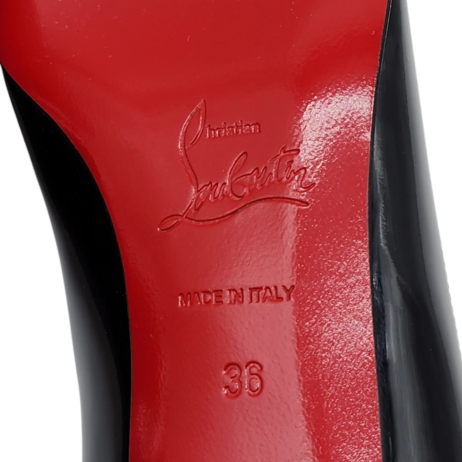 Christian Louboutin Zerlisixty Pumps - Patent Leather - Black 36