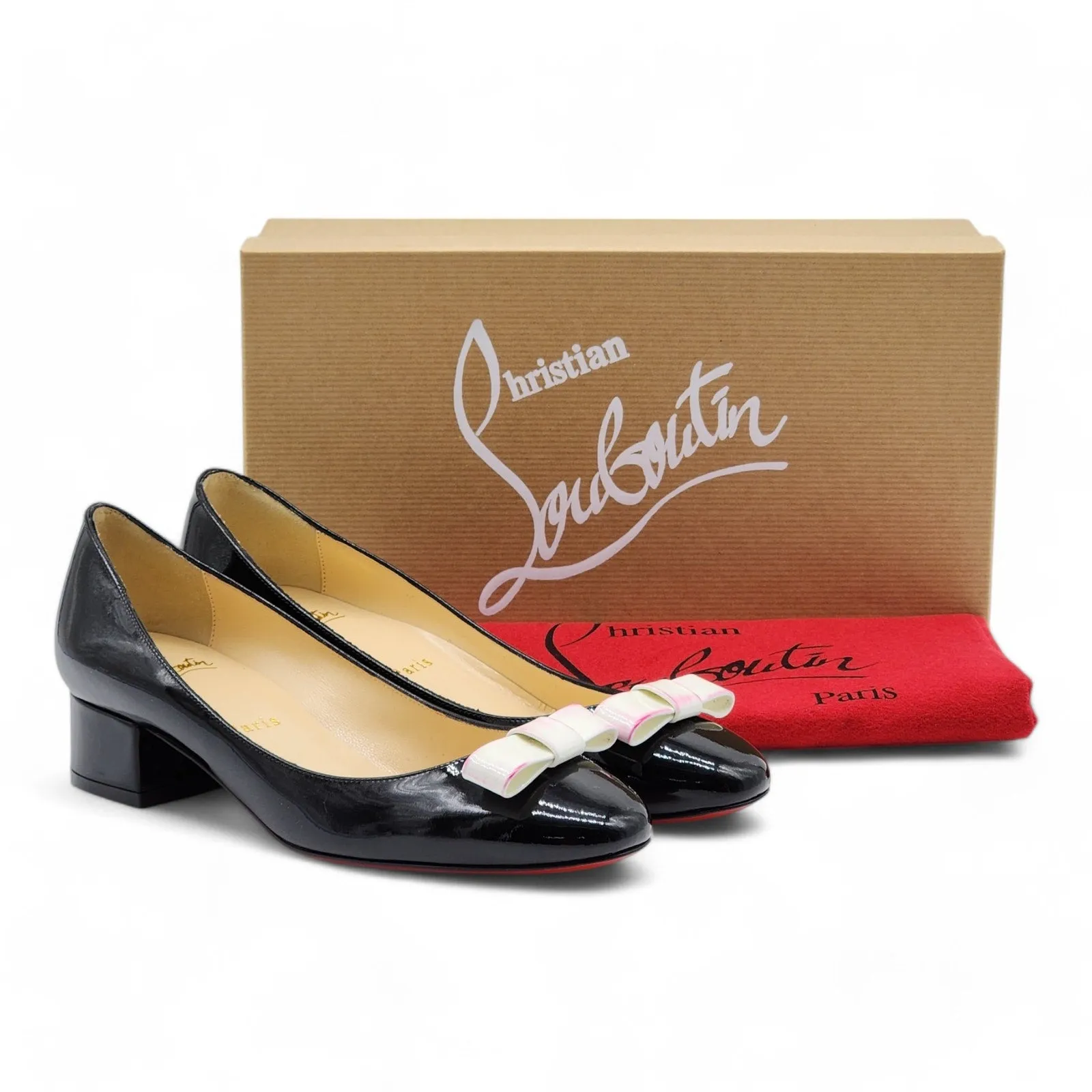 Christian Louboutin Zerlisixty Pumps - Patent Leather - Black 36