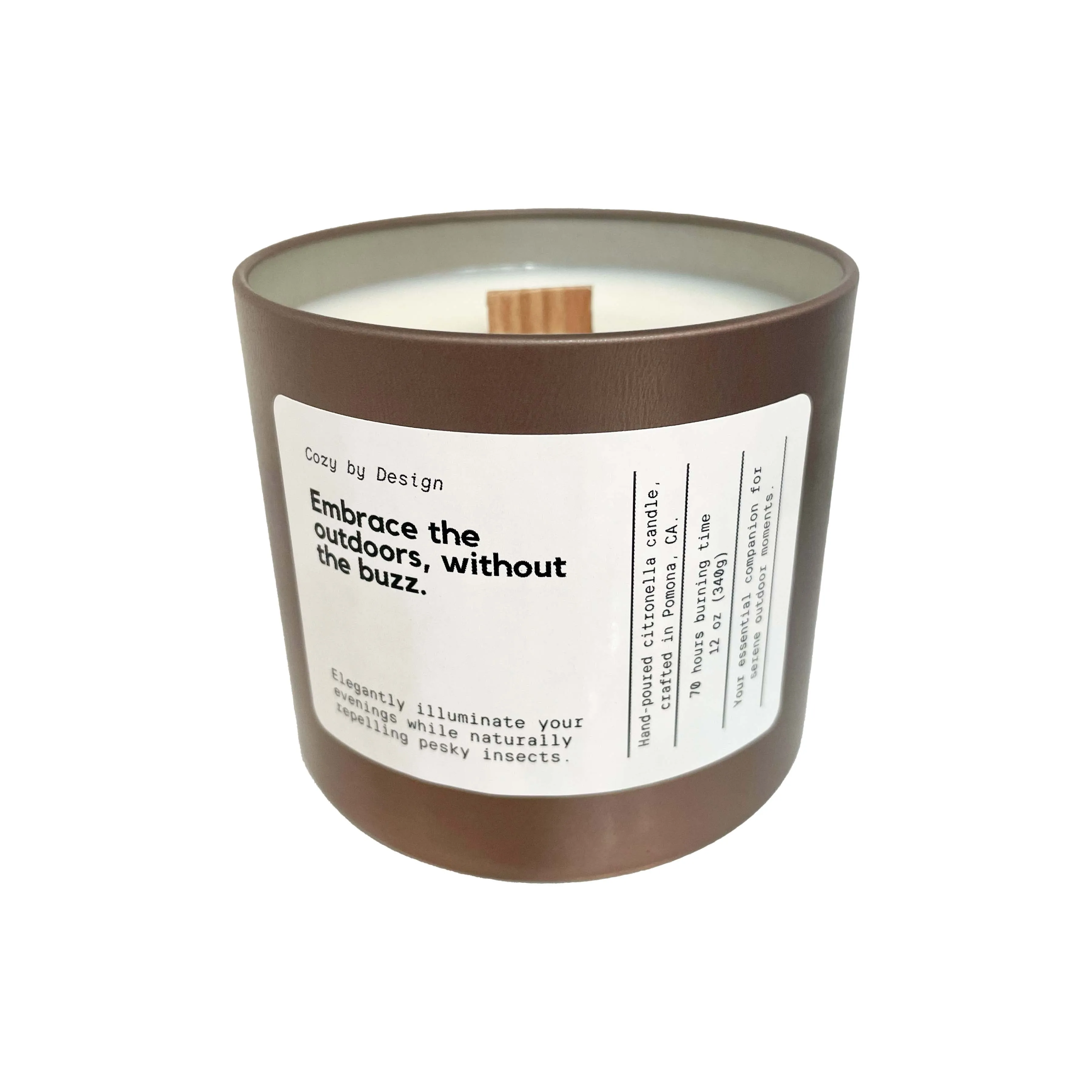 Citronella Candle - 12oz Tin Mosquito Candle