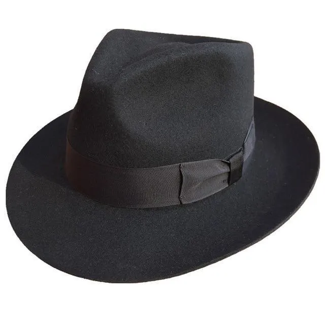 Classic Men's Godfather Wool Fedora Hat