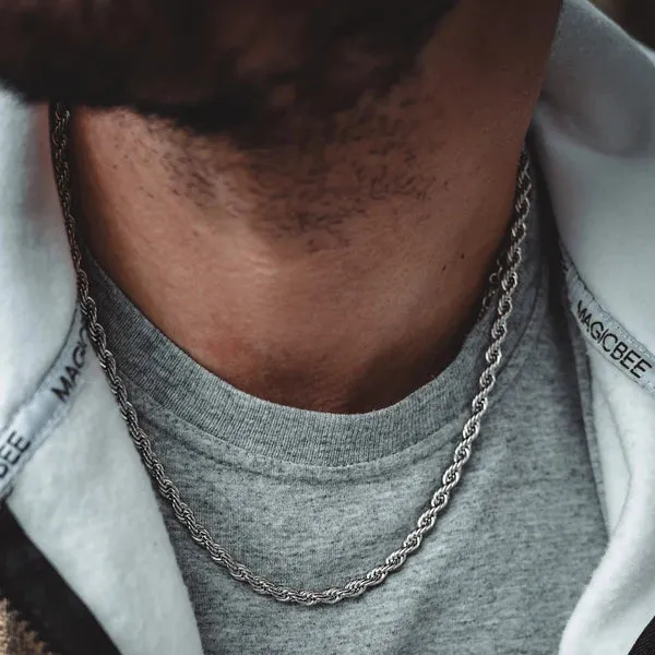 Classic Silver Rope Chain