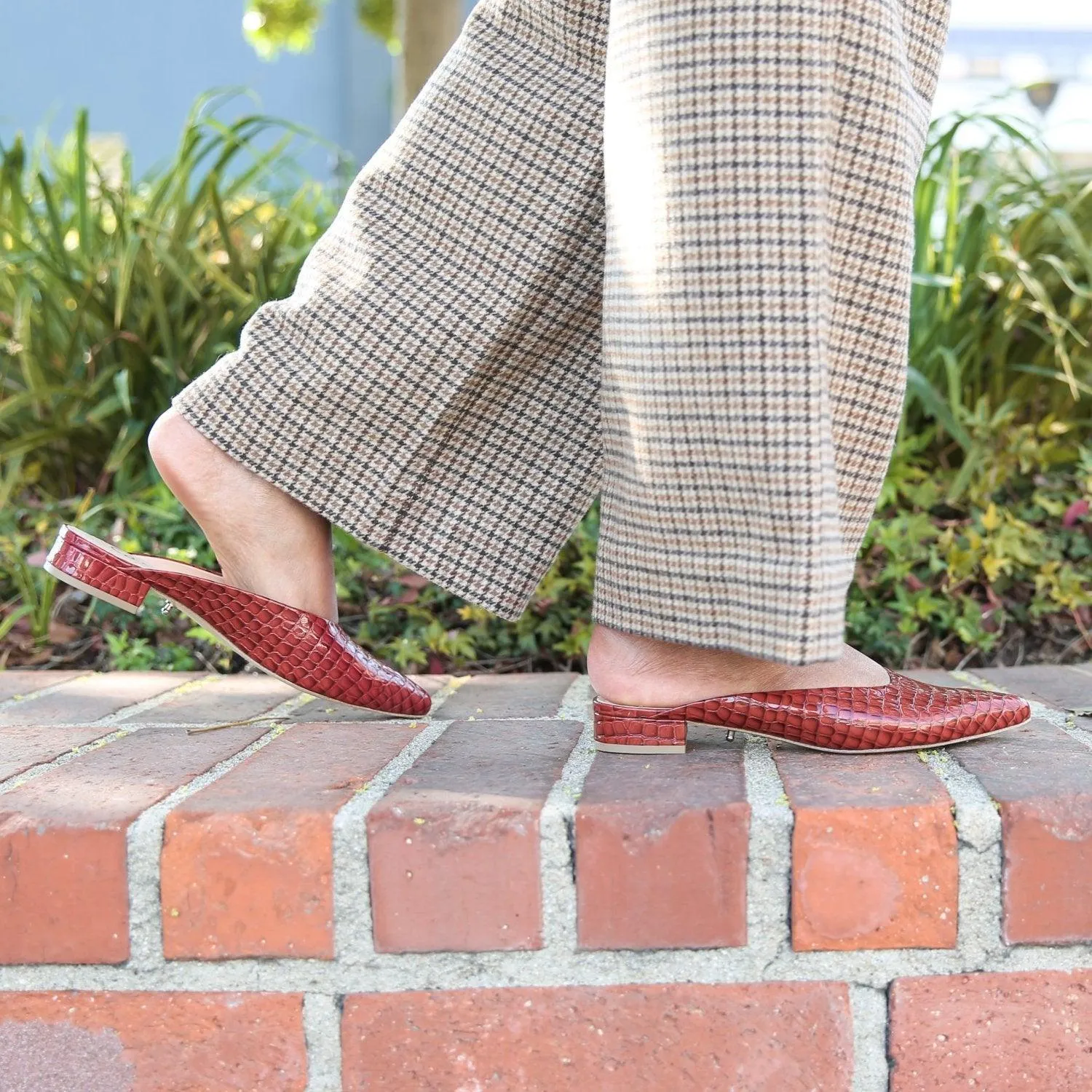 Clay Croc Point Slide   Amal Strap