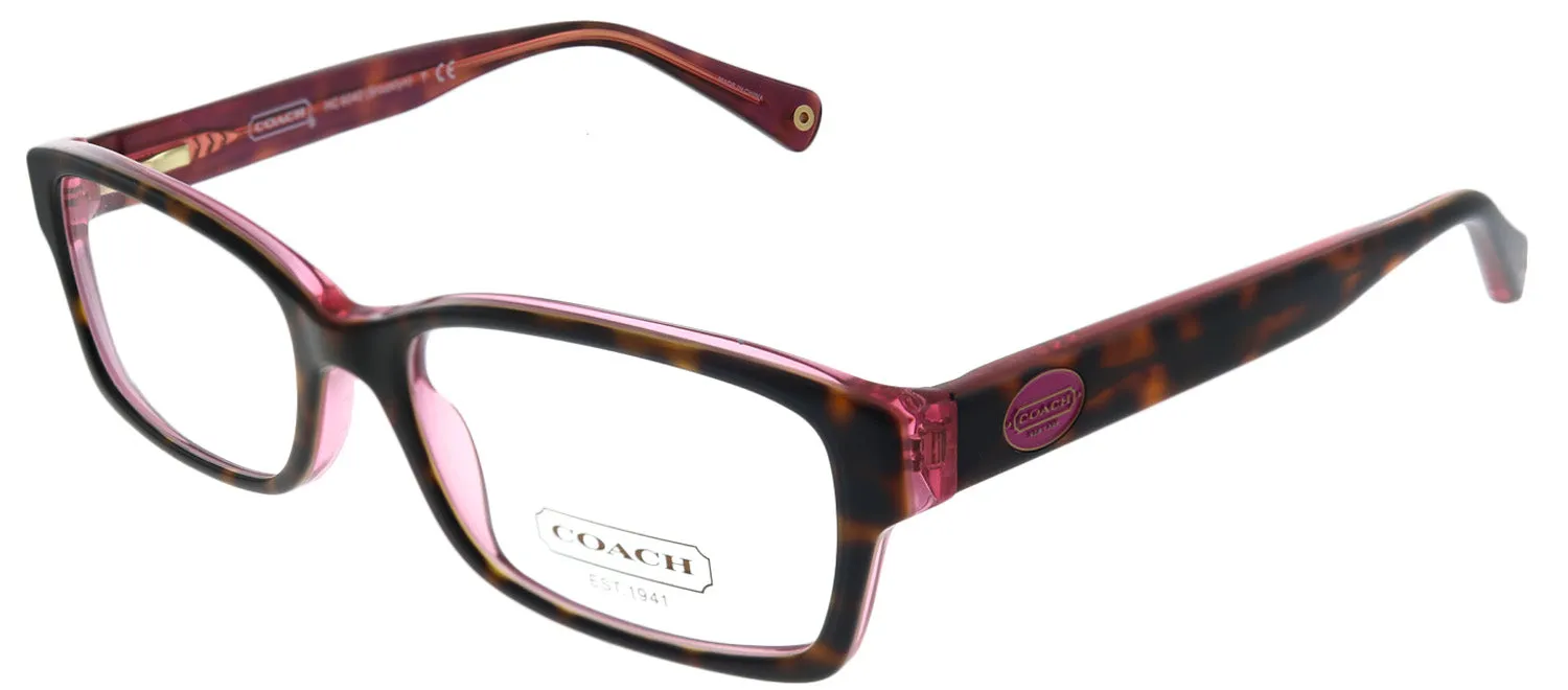 Coach Brooklyn HC 6040 5115 Rectangle Plastic Tortoise/ Havana Eyeglasses with Demo Lens