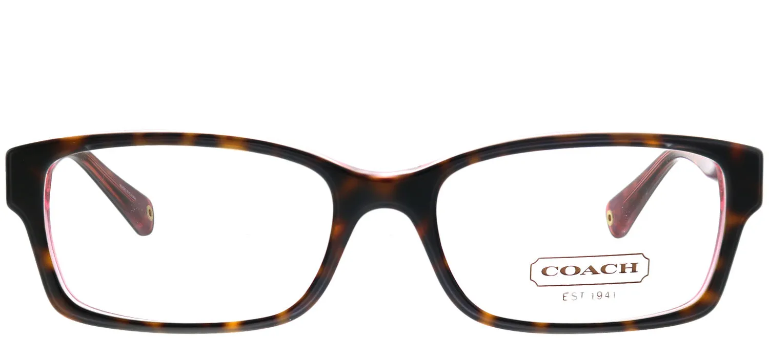Coach Brooklyn HC 6040 5115 Rectangle Plastic Tortoise/ Havana Eyeglasses with Demo Lens