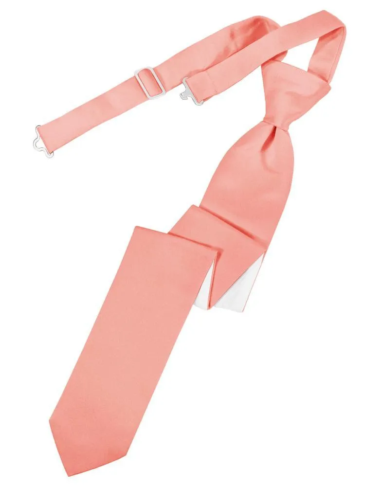 Coral Reef Luxury Satin Skinny Necktie