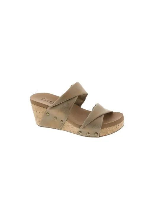 Corkys Stranded Wedge in Bronze