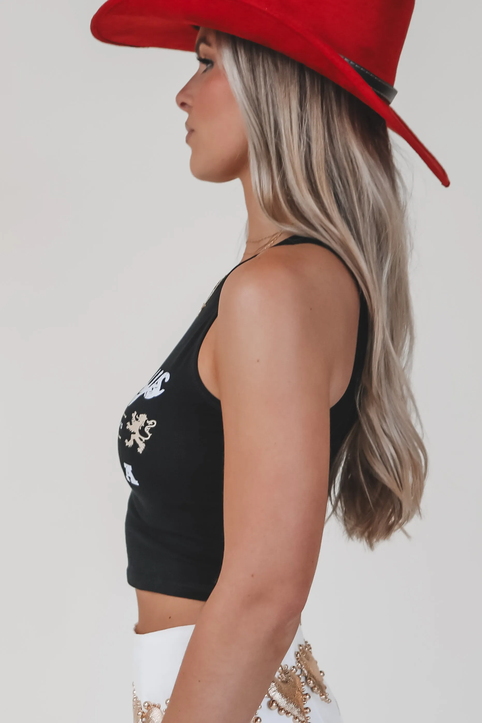 Cowboys & Tequila High Neck Country Western Graphic Top