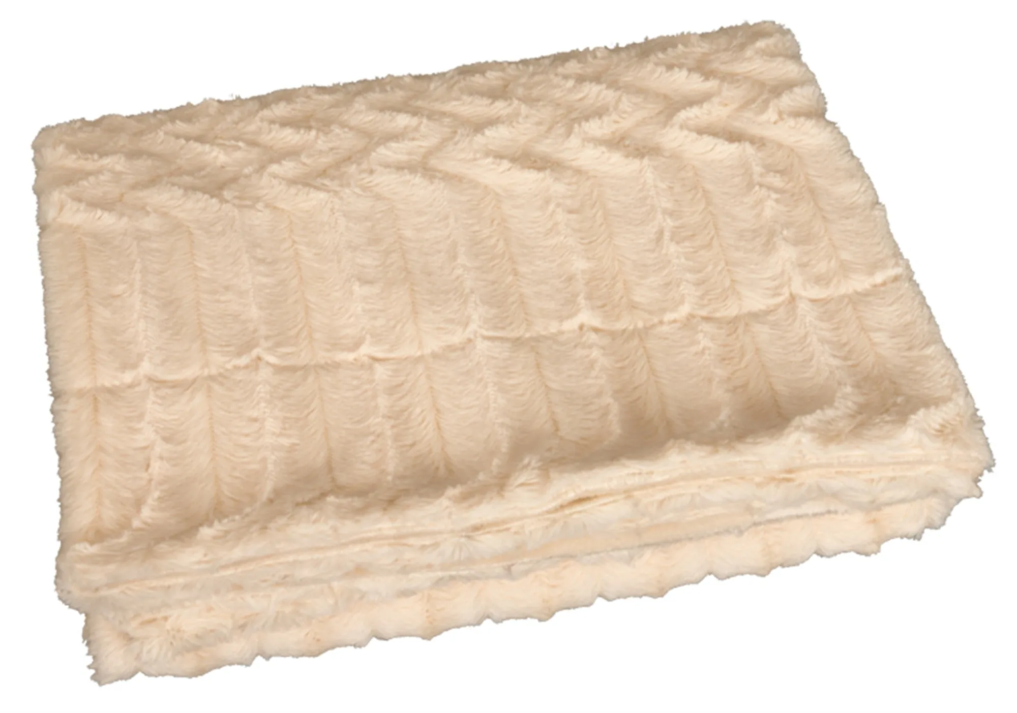 Cream Faux Fur Blanket (50x60)