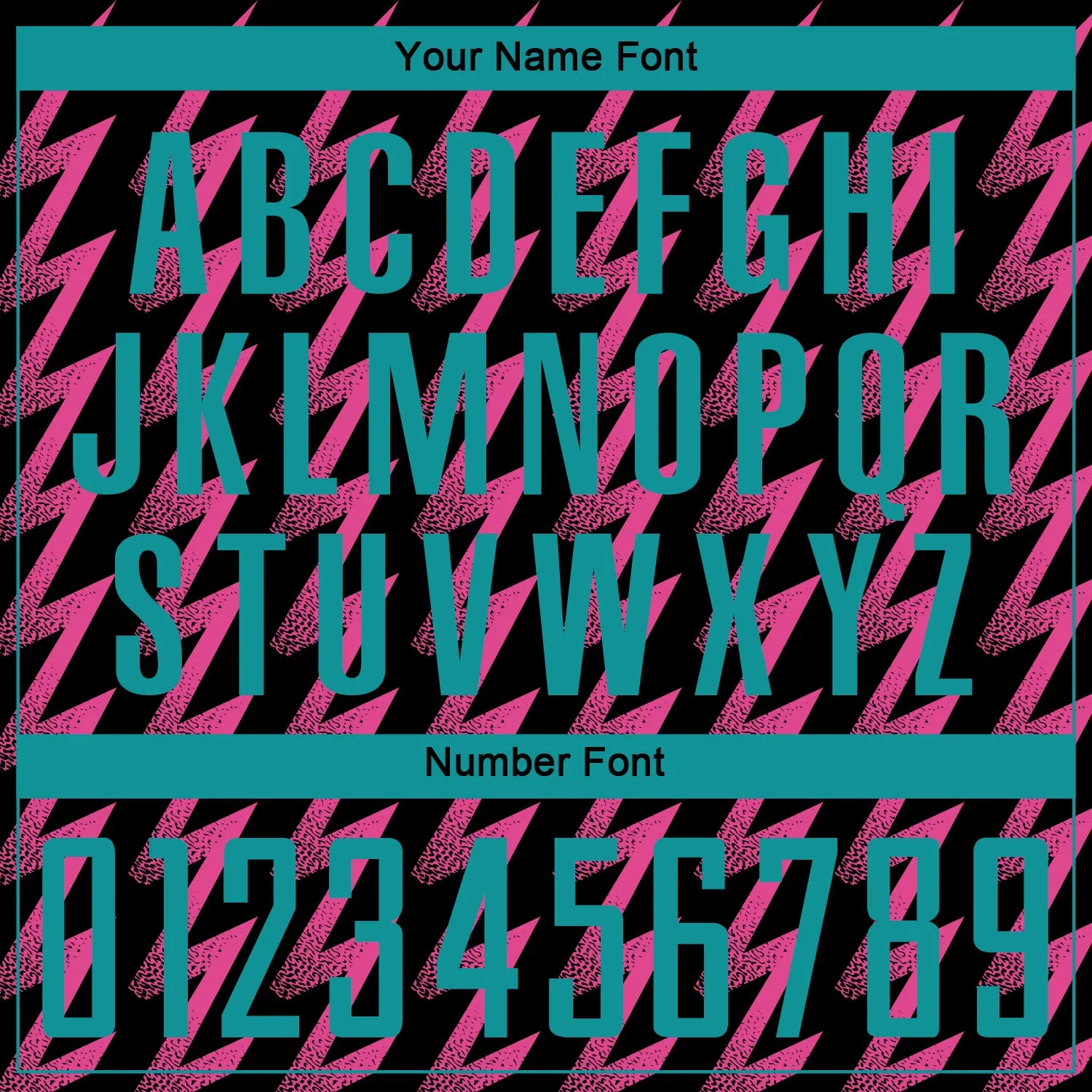 Custom Black Teal-Pink Zigzag Shape Sublimation Soccer Uniform Jersey