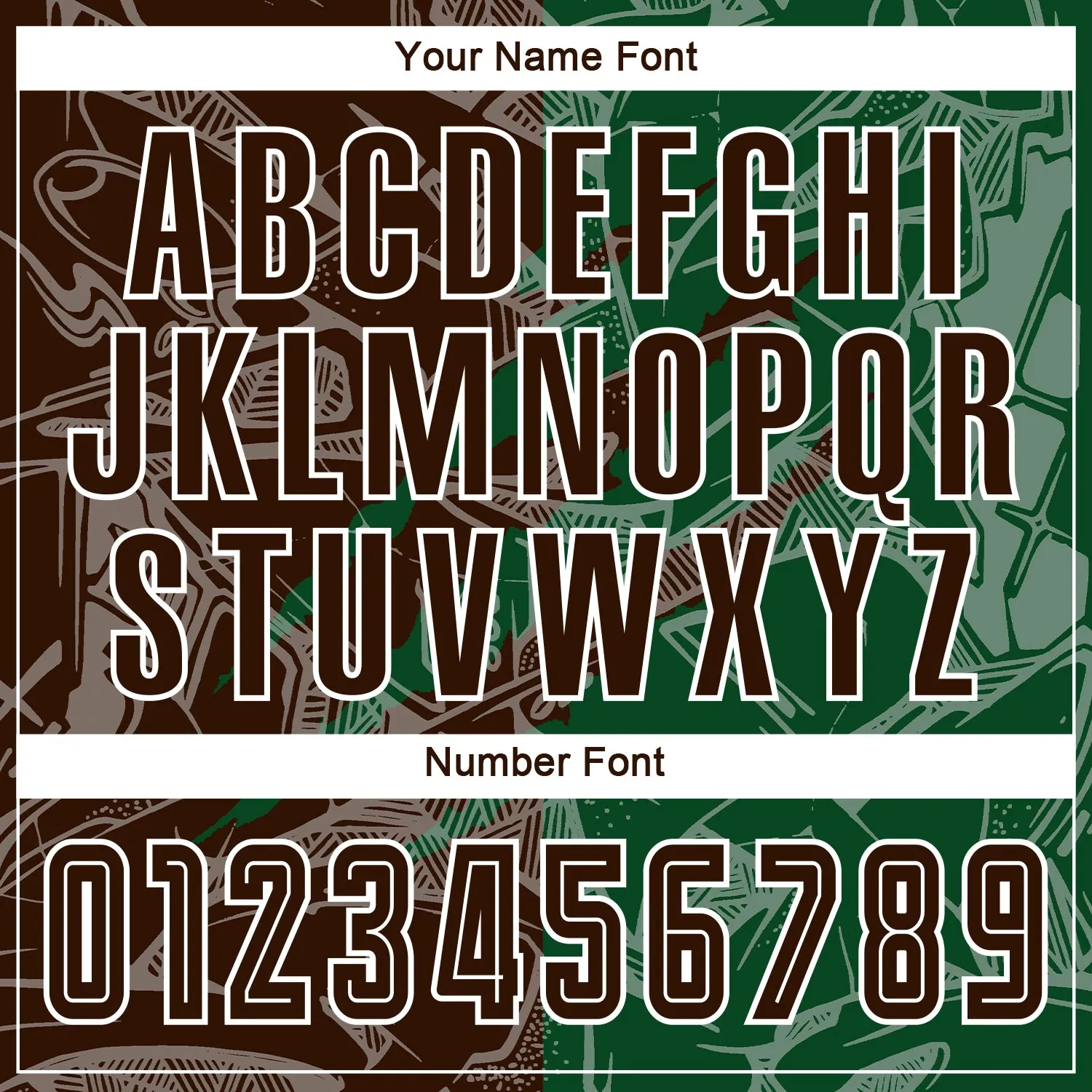 Custom Graffiti Pattern Brown-Green Scratch Sublimation Soccer Uniform Jersey