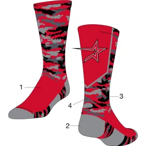 Custom Woodland Camo Crew Socks