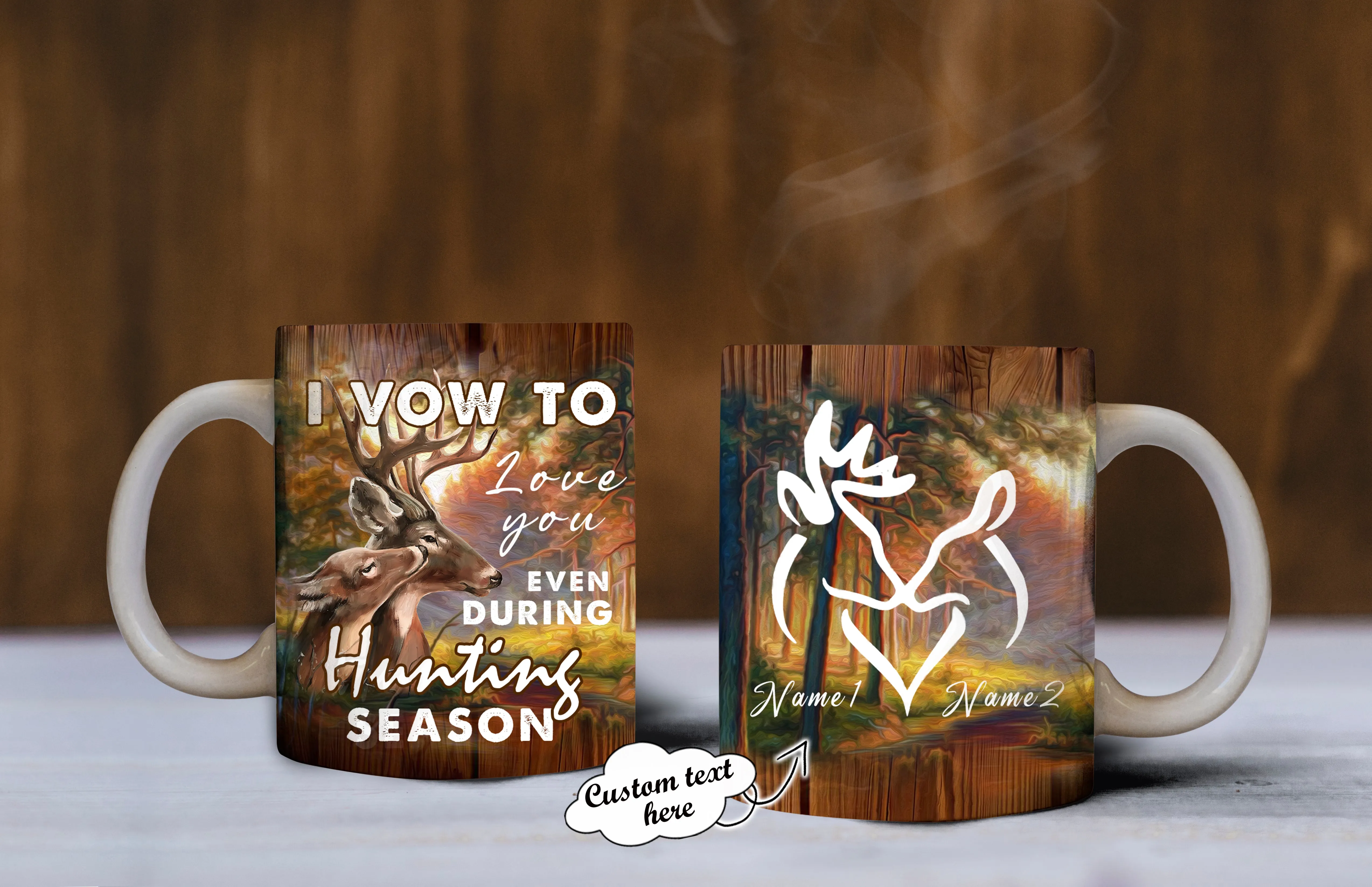Customize Mug For Hunting Lover Couple