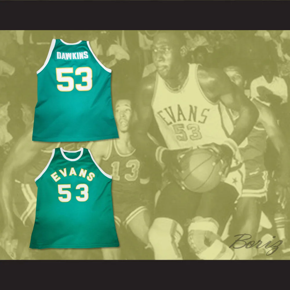 Darryl Dawkins 53 Maynard Evans High School Basketball Jersey