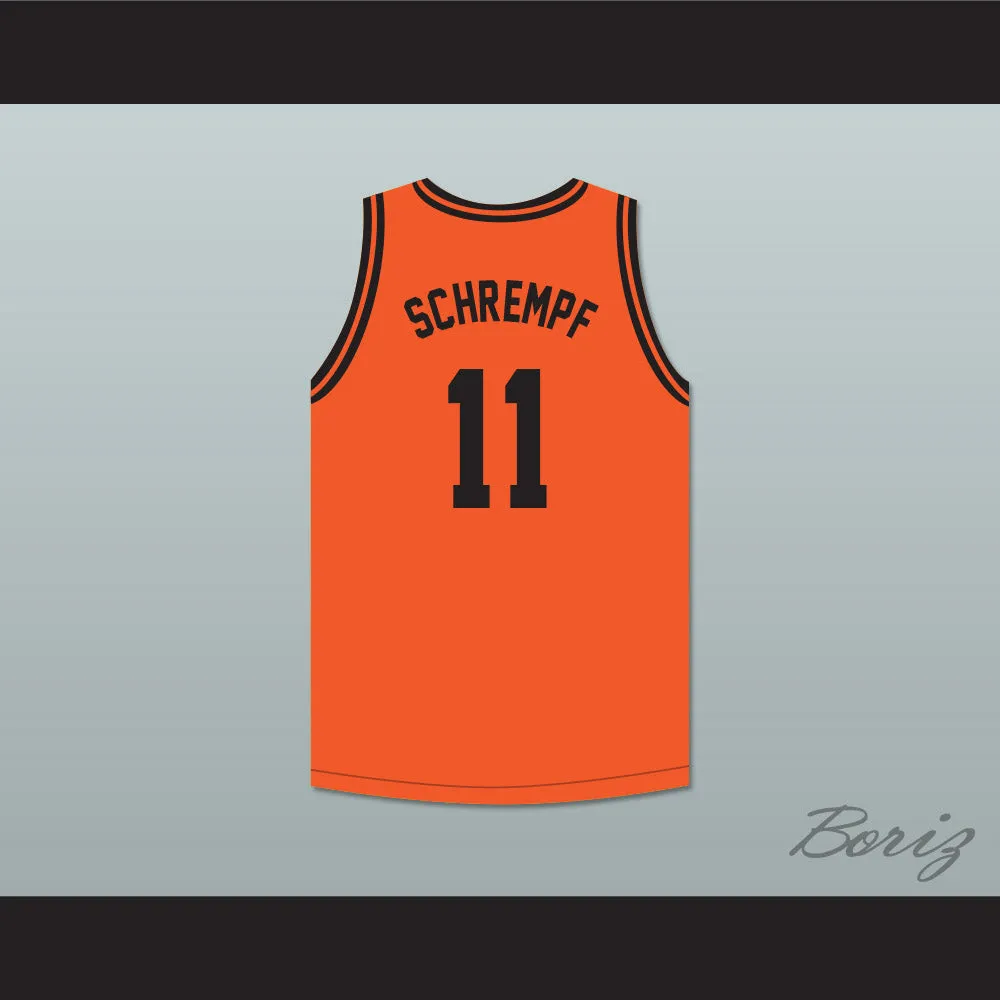 Detlef Schrempf 11 Centralia High School Tigers Orange Basketball Jersey 1