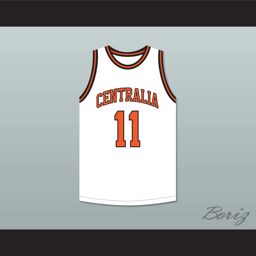 Detlef Schrempf 11 Centralia High School Tigers White Basketball Jersey 1