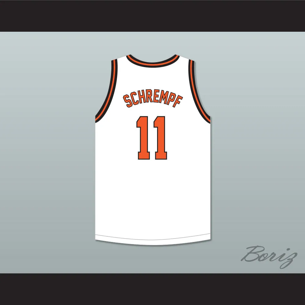 Detlef Schrempf 11 Centralia High School Tigers White Basketball Jersey 1