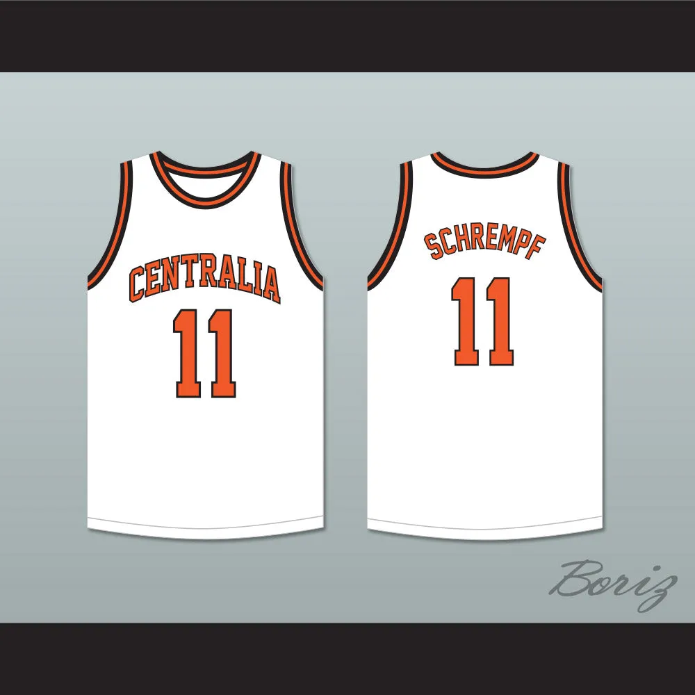 Detlef Schrempf 11 Centralia High School Tigers White Basketball Jersey 1