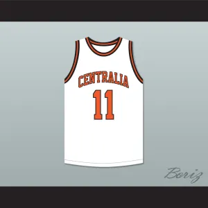 Detlef Schrempf 11 Centralia High School Tigers White Basketball Jersey 1