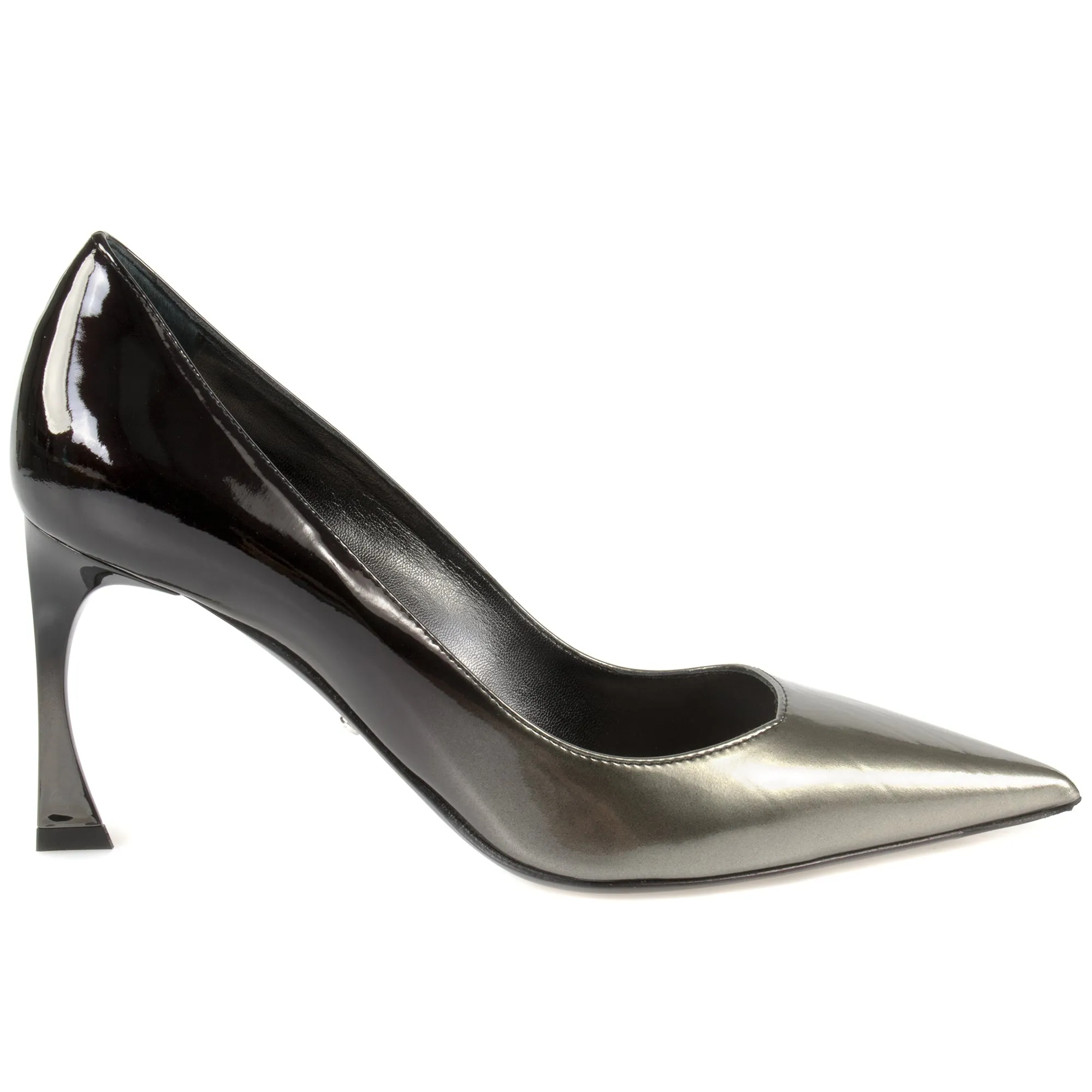 Dior Graded Patent Calfskin Pump | 8cm Heel | Grey and Black