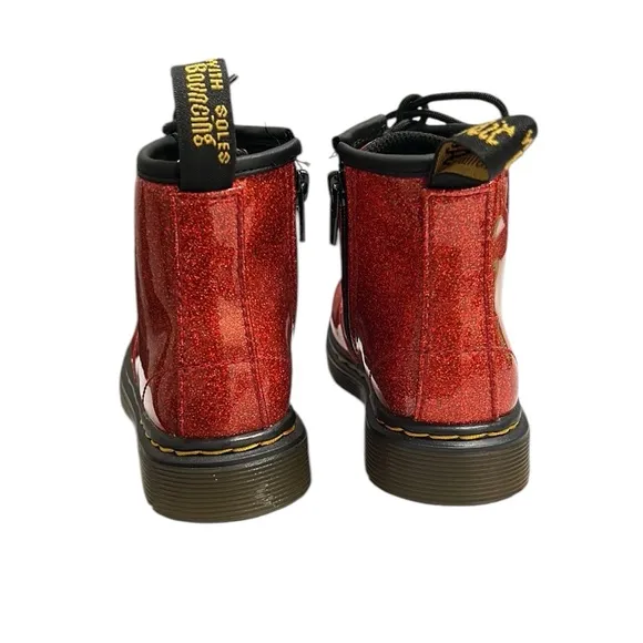 Dr. Martens 1460 Glitter Lace Up Boots Toddler Size 8