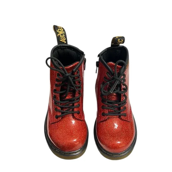 Dr. Martens 1460 Glitter Lace Up Boots Toddler Size 8