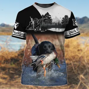 DUCK HUNTING - Personalized Name 3D Tshirt - HTA