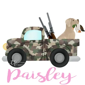 {Duck Hunting w/Lab} *different color options*