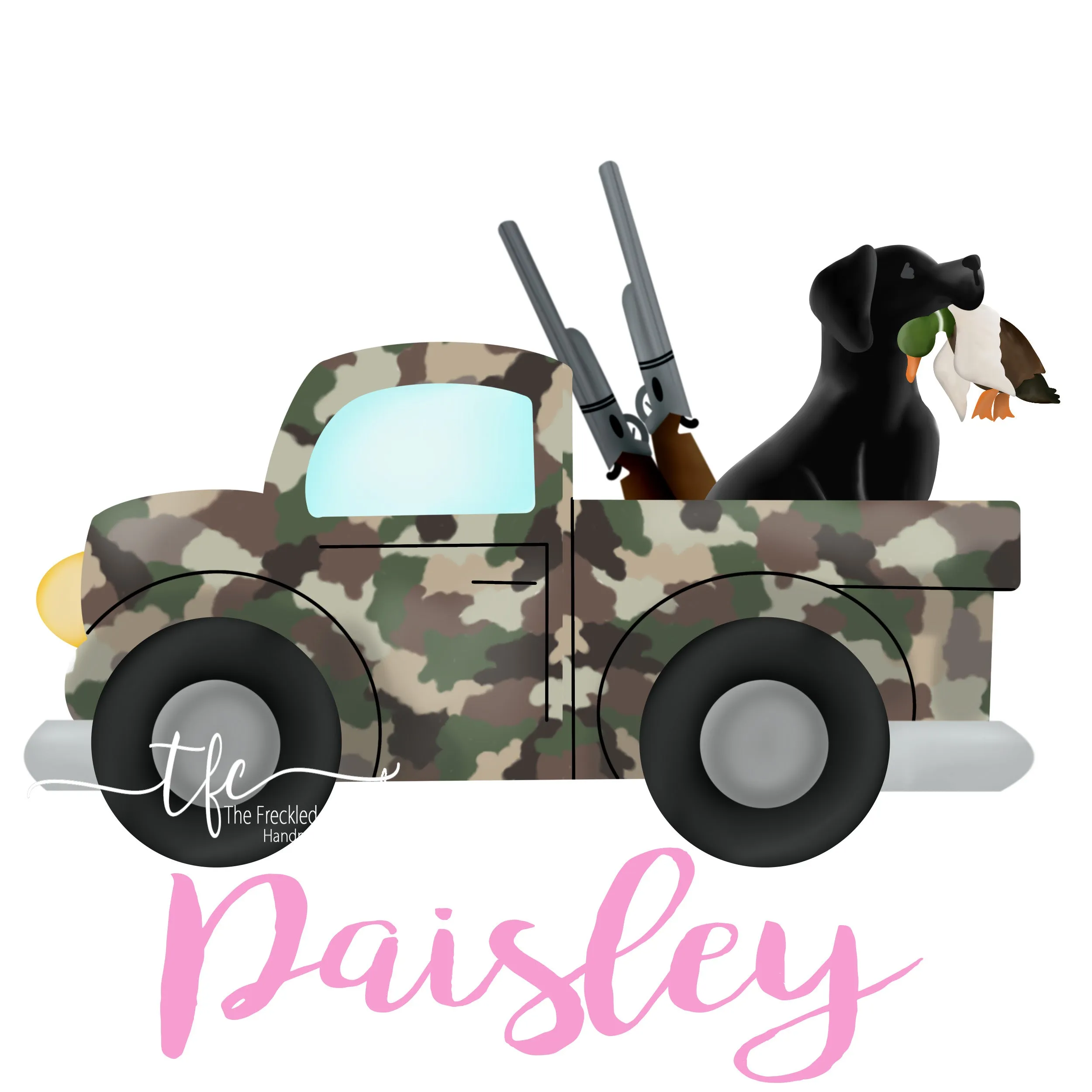 {Duck Hunting w/Lab} *different color options*