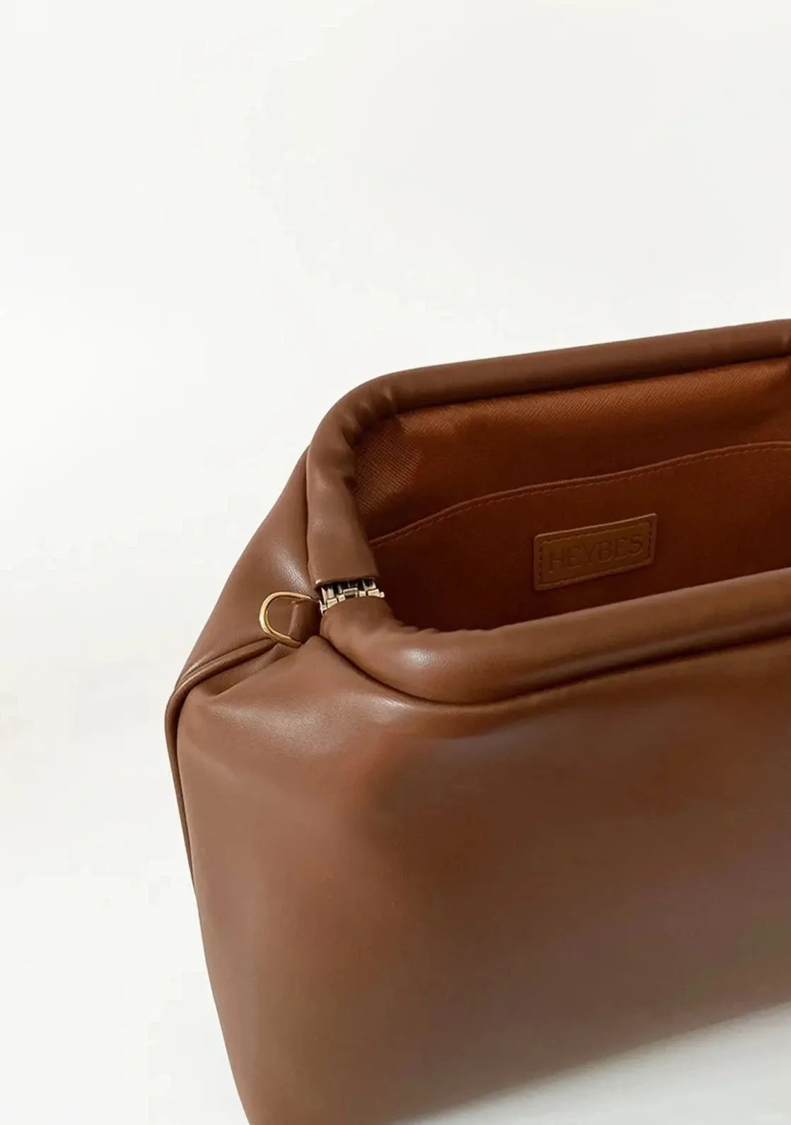 Elegant Brown Faux Leather Handbag - Versatile Design with Removable Handle