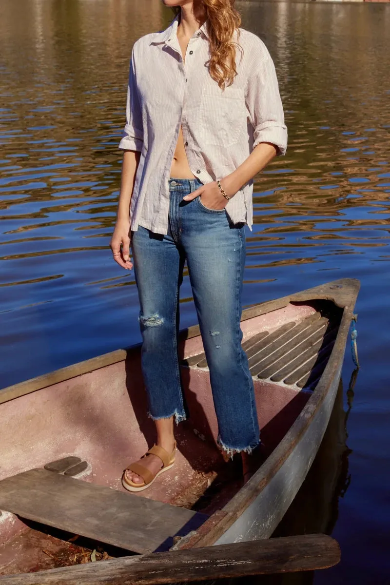 Etica Brigitte Mid Rise Crop Beach Break Denim Jeans