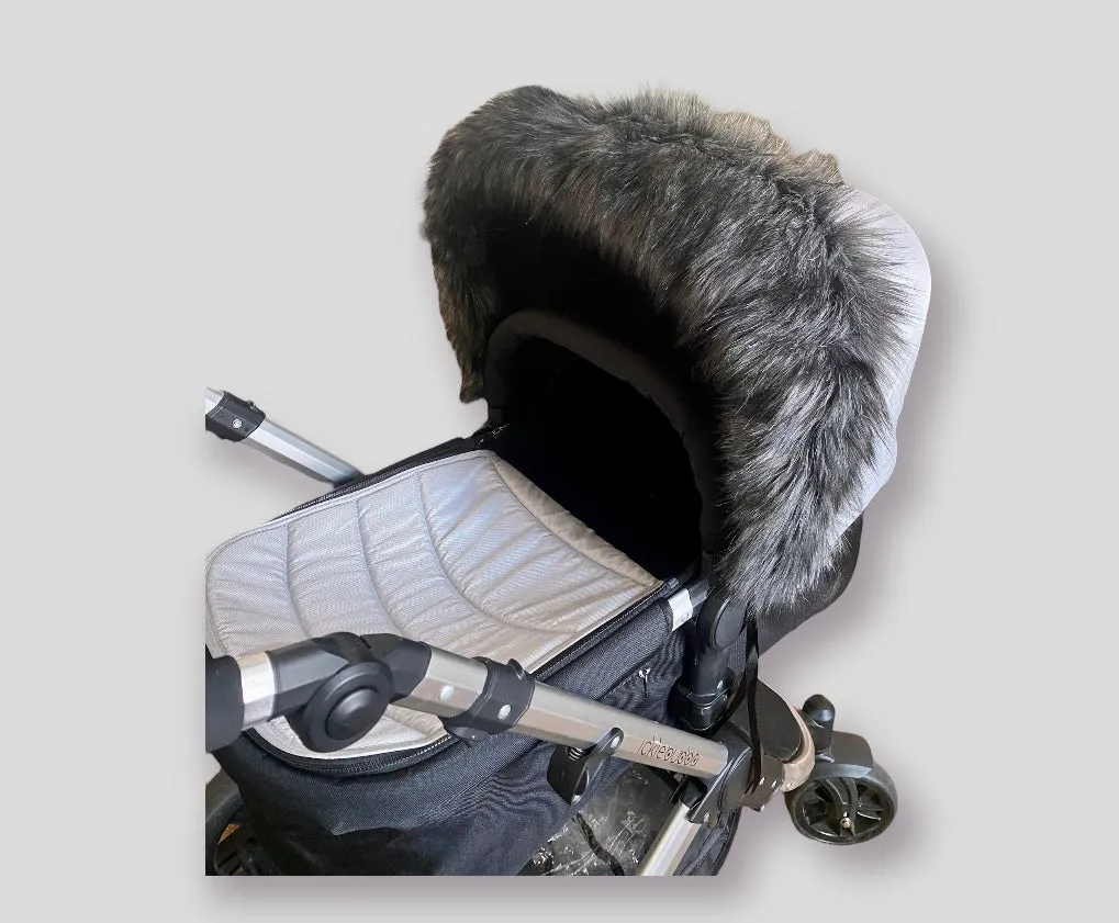 Extra Fur Hood Trim/Handmuff - Pewter