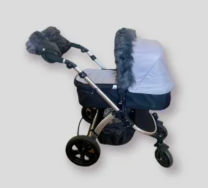 Extra Fur Hood Trim/Handmuff - Pewter