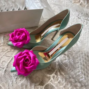 Fashion Spring Women Slip on Shoes Shallow Stiletto Heel Wedding Pumps