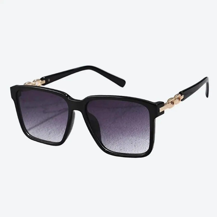 Fashionable Pink Square Frame Sunglasses