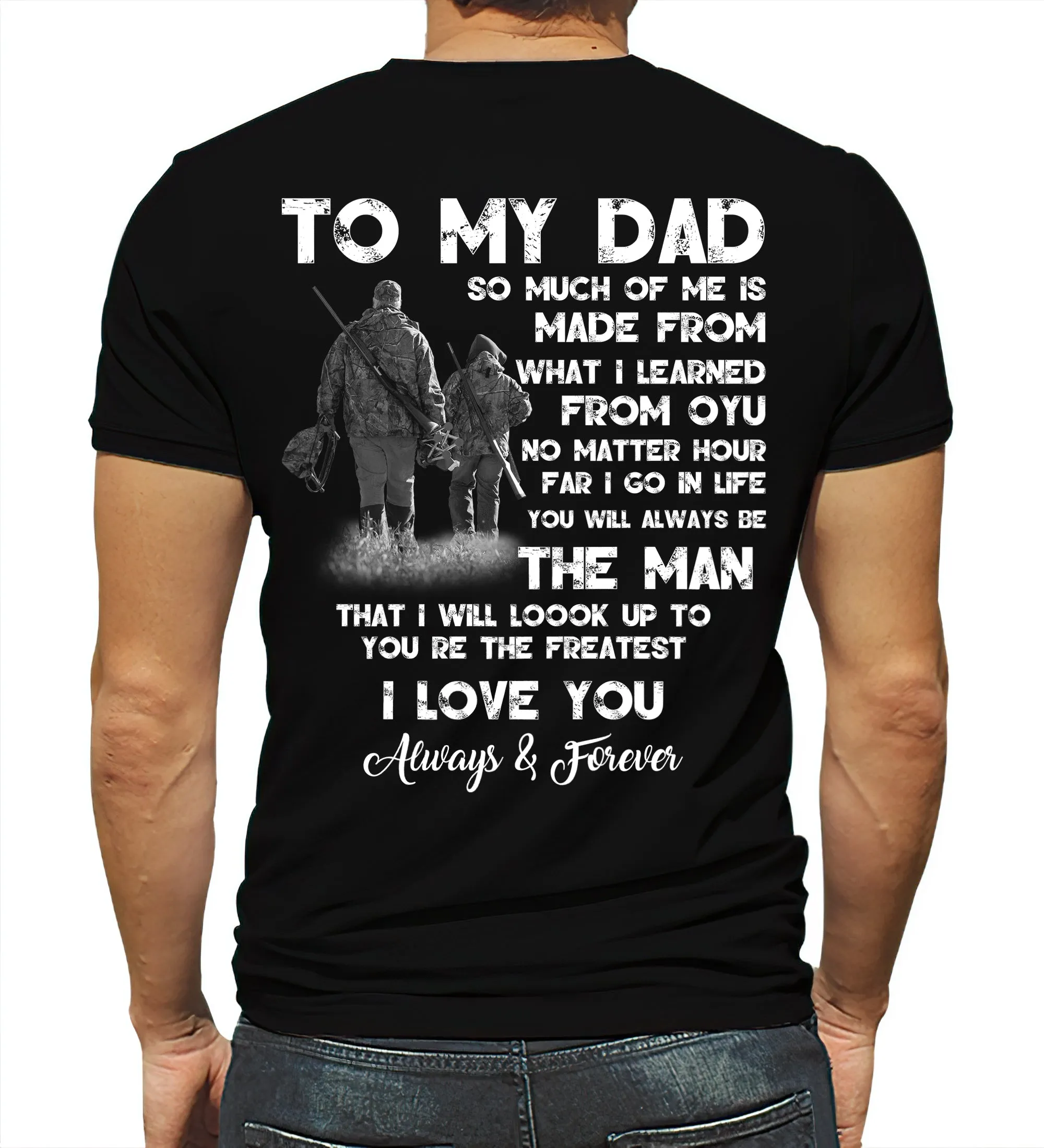 Father And Son, Hunting Deer 2D Shirt, Urt96