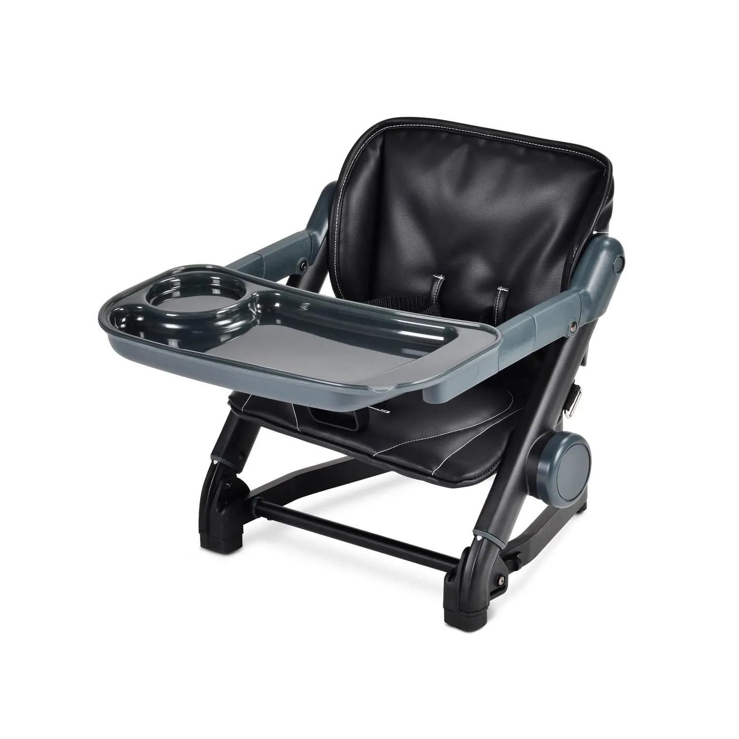 Feed Me 3-in-1 Dining Booster Seat Bubble Black Casual Plastic