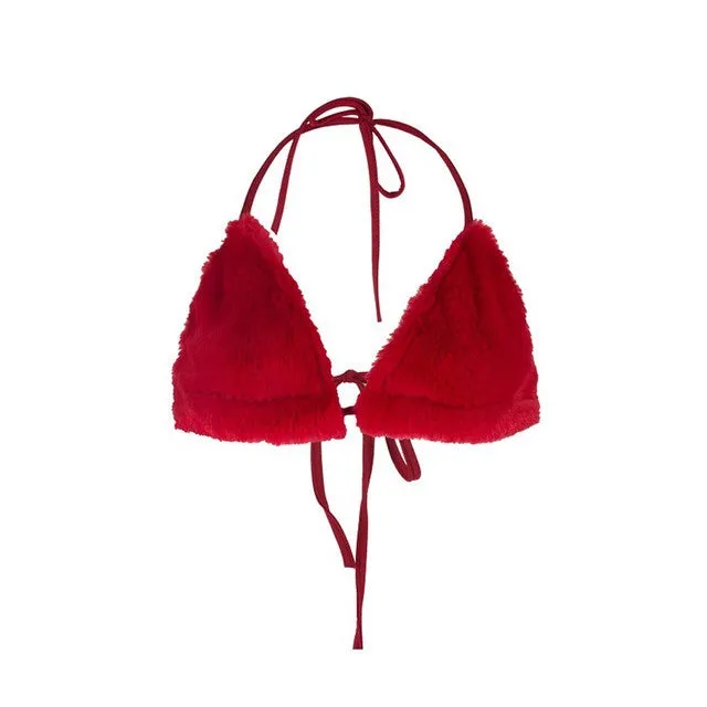 'Foxxy' Faux Fur Bralette