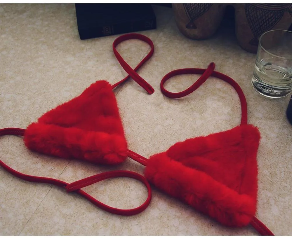 'Foxxy' Faux Fur Bralette