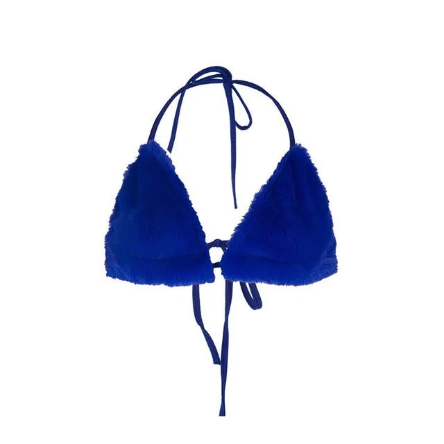 'Foxxy' Faux Fur Bralette