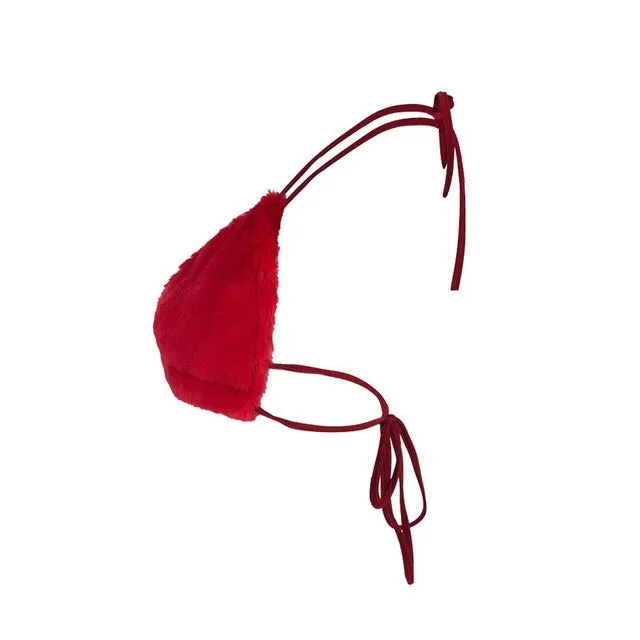 'Foxxy' Faux Fur Bralette