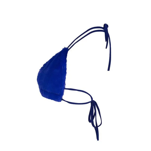 'Foxxy' Faux Fur Bralette