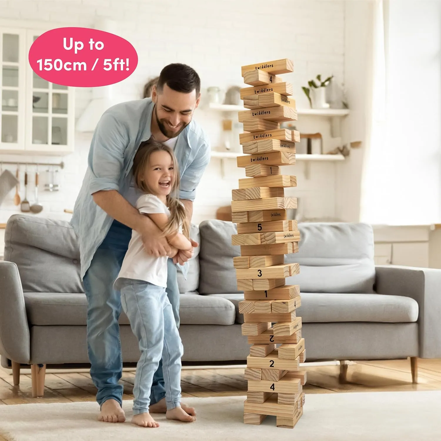 Giant Wooden Tumble Tower Garden Game